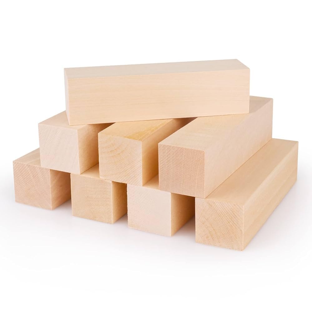 Pine Wood Carving Blocks 4 Inch–4 Pcs Solid Natural Pine Wood Square Blanks (1.5x1.5x4 Inch) for DIY Craft, Whittling, Furniture Support & Unfinished Woodworking Projects, Kids or Adults-image-46