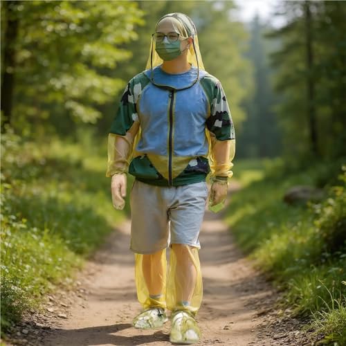 Mosquito Suits for Adult Women Full Body Fly Suit Breathable Jacket Pants Gloves Set for Beekeeping Gardening Camping miniatura 4