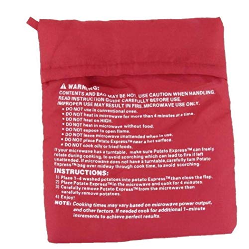 MICHAELA BLAKE Conveniente Microondas Patata Cocina Microondas Bolsa de Patatas Bolsa Reutilizable Lavable para Hornear