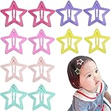 30 PACK Star Snap Hair Clips Non-slip Toddlers Colorful Cute Lovely Metal Hair Barrettes Hair Accessories for Women Girls(Style 1)