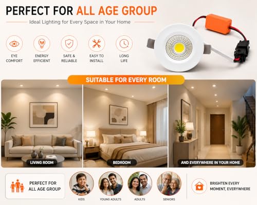 generic 3W LED Spotlight for Home Decor, Warm White - Image 3