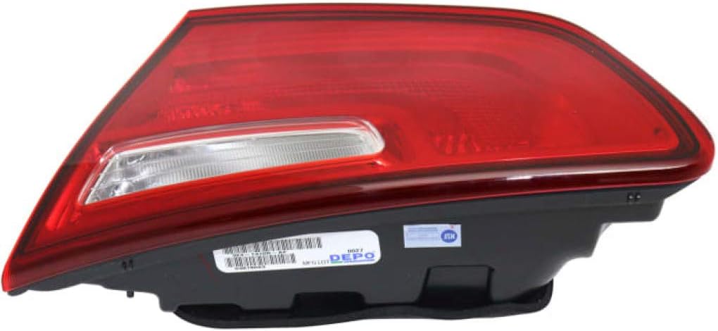 KarParts360 For Kia Optima Inner Tail Light Assembly 2014 2015 Passenger Bulb Type Side For KI2803104 | 92404 4C500