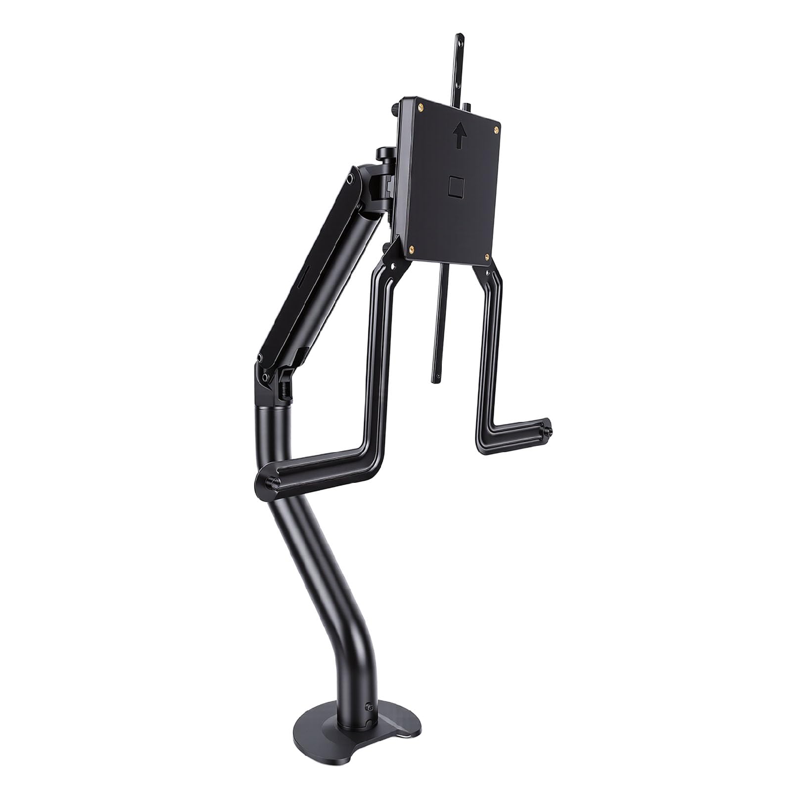 Eujgoov Supporto da Scrivania per Braccio Display, Robusta Struttura in Acciaio PP Bracci per Computer Regolabili per Monitor Curvo e Schermo Piatto per l'uso a Casa o in Ufficio