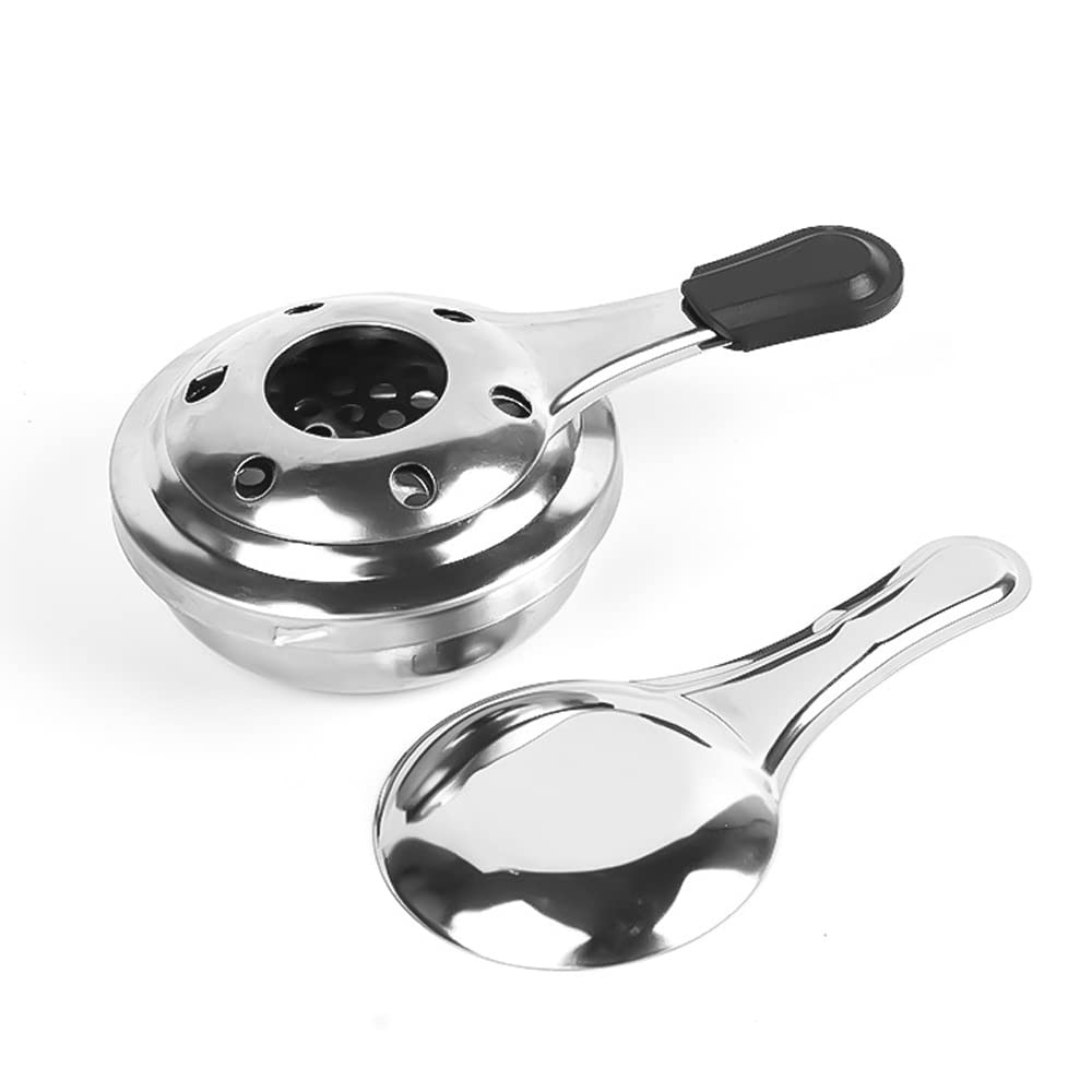 Lixada Fornello in acciaio inox, bruciatore per fonduta, mini bruciatore per alcool, per fonduta, da campeggio, da viaggio, per barbecue, da cucina