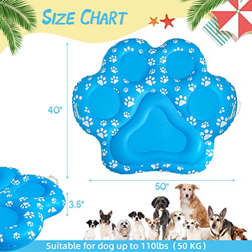 Dog Pool Float Inflatable Raft - Large Ride On Pool Raft Swimming Pool Lake Water Games Floating Raft For Dogs Kids Adults #TOP1