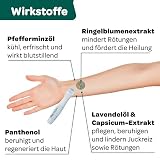RECOTIN 30x Mückenpflaster + 15ml Roll On Set - 100% natürliche Wirkstoffe - pflegt & kühlt - Insektenstichheiler Set - Urlaub Must Haves - Pflaster gegen Mückenstiche und Bienen
