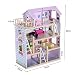 HOMCOM Casa de Muñecas con Muebles Mobiliario Casita Muñeca Jueguetes Madera con...