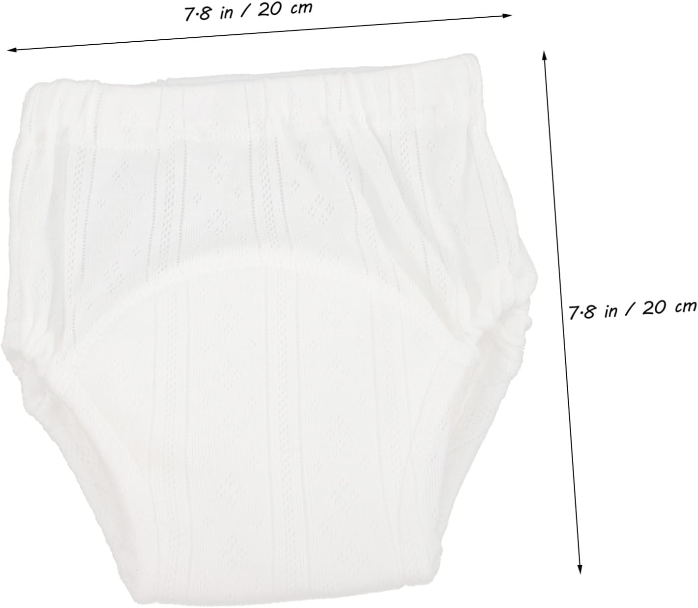 5pcs Baby Training Pants for Potty Training Cotton Washable Toddler Underwear Breathable for Boys and Girls White