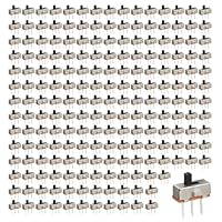 200 Stück Mini Schiebeschalter SS12D00G3, Mikroschalter 3-Pin 2-Positionen 1P2T, Mini Schalter 0,5A 50V DC, Micro Schalter für PCB, DIY Elektronik, Audio und Steuerungsprojekte