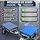 Tarpofix® Anhänger Plane 160x115 cm inkl. Planenseil | Anhängerplane Flachplane aus PVC PLANENMATERIAL | Verstärkte HP DDR Anhänger Plane für diverse PKW Hänger | Abdeckplane Anhänger Abdeckung | Blau
