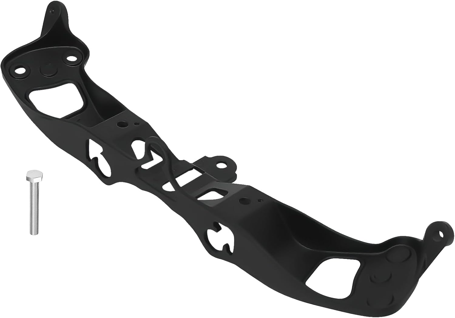 Black Front Fairing Bracket Headlight Upper Cowling for Kawasaki Ninja ZX600 N6F 2005-2006, ZX6 ZX6R ZX636 2005-2008 Models