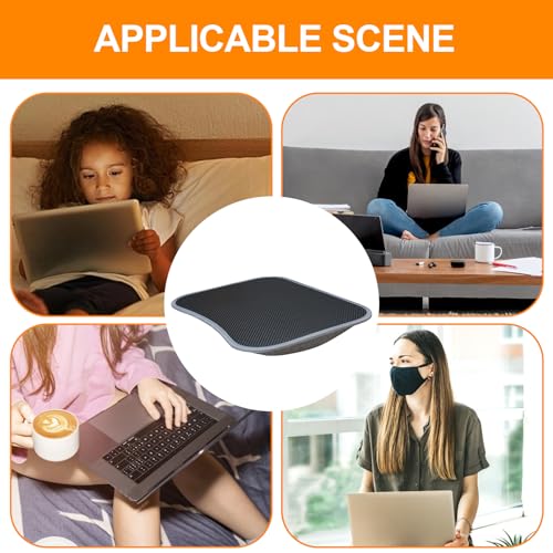 Escritorio Portátil con Cojín: Bandeja De Madera para Computadora Portátil, Reposamuñecas, Soporte para Computadora Portáti, Almohada Acolchada, Mesa De Regazo para Cama, Sofá, Trabajo, Estud - imagen 5