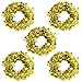 Gold Tinsel Stars Brace Star Tinsel Wire Garland for Home Wedding Birtahday Party Decorations 26 Ft x 2