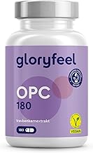 OPC Grape Seed Extract Capsules - 1052 mg Extract Plus Vitamin C per Daily Dose - Original French Grapes - 180 Vegan Tablets - Independently Laboratory Tested