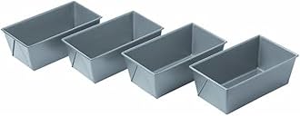 Commercial II Non-Stick Mini Loaf Pans, 5-3/4 by 3-1/4 by 2-1/4-Inch, Gray (Pack of 4)
