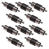 Der Cinch Stecker-Adapter (RCA) ermöglicht die Verbindung zweier Cinch Buchsen (weiblich)