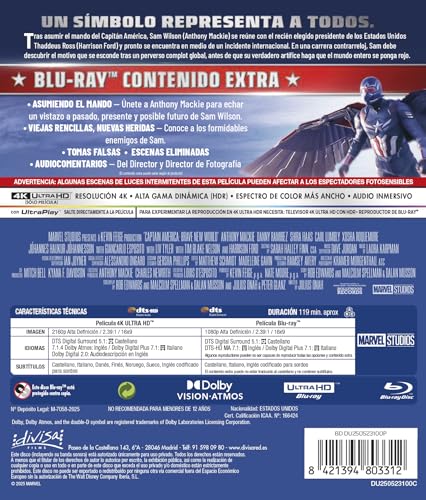 Capitan America: Brave New World (4K UHD + Blu-ray) [Blu-riy]