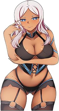 5.1 Inch Sexy Girls Anime Car Stickers Window Laptop Bumper Trunk Campervan Motorcycle Water Bottles Decals Waterproof Vinyl Hibana