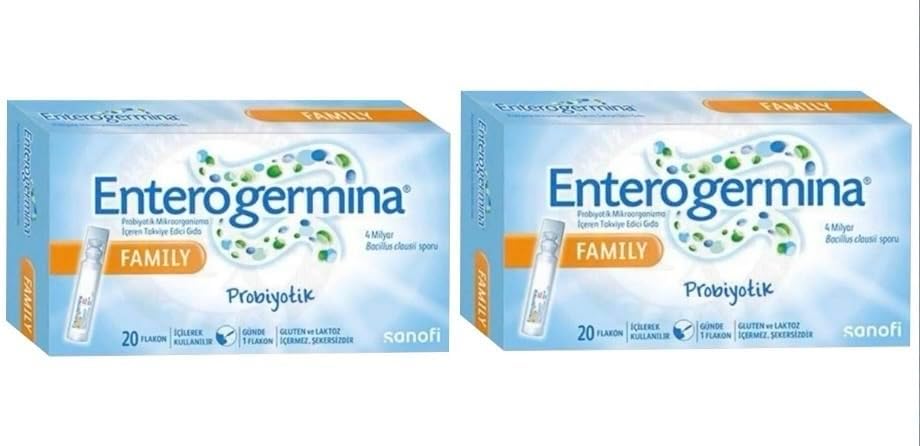 EnterogerminaFamily 4 Billion 20 Vials 2 Packs Total 40 Vials-(Pack of 2)