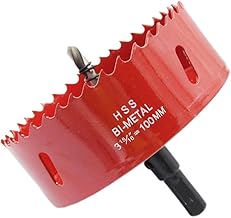 TIDEWAY-JP Hole Saw, Bi-Metal, Drilling, Drill Bit, Cutting Tool For Iron, Aluminum, Drywall, Plastic, Wood etc., Cutting Diameter 3.9 inches (100 mm)