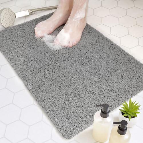 SILOLOOM Bathtub Mat Non Slip, 24x16 Inch Shower Mats for