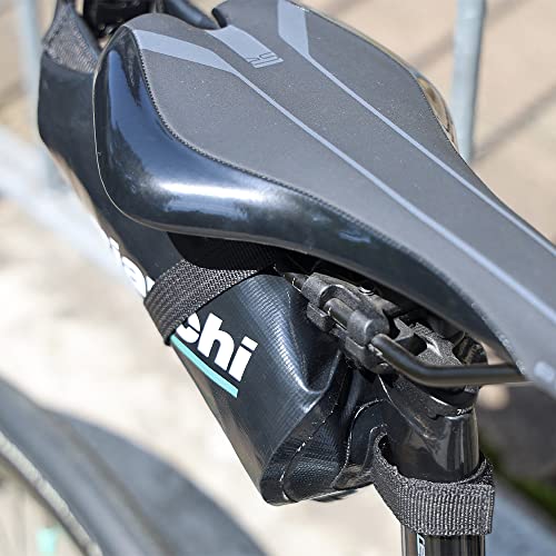 Bianchi (JP213S3802BK000) Waterproof Saddleback, Black, W 3.9 x H 3.9 x D 7.1 inches (10 x 10 x 18 cm)