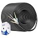 [UL Listed] Cable Matters In-Wall Rated (CM) Bare Copper Cat 6 / Cat6 Bulk Cable (Cat6 Ethernet Cable 1000 Feet) in Black
