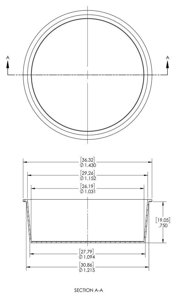 Caplugs 99395292 Masking Tapered Cap and Plug. TS-14, Silicone, Cap OD 1.031
