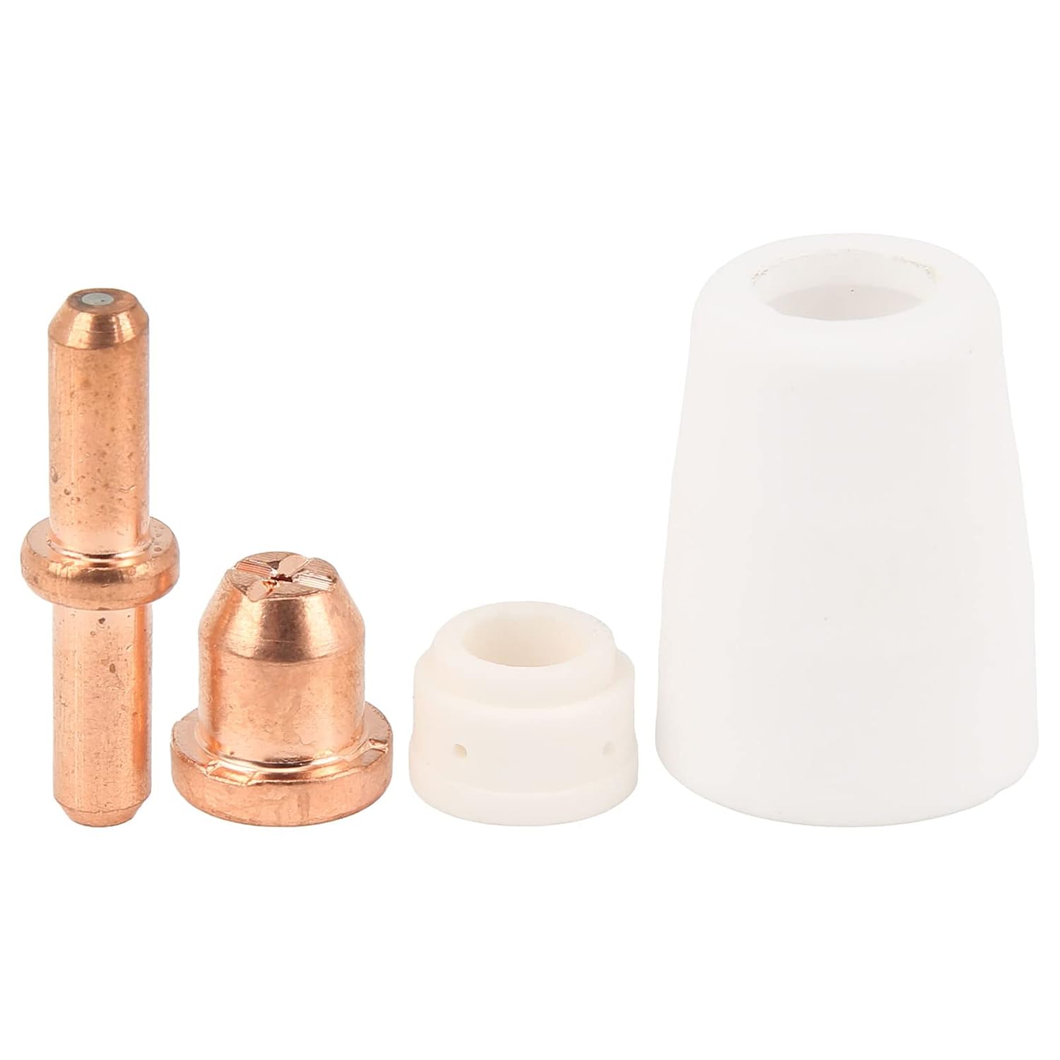 ViaGasaFamido 90Pcs Plasma Cutting Consumables Cutting Torch Consumable Kit Nozzle Electrode Set Electrode Tip Cup Brackets Torch Accessories for Cutter