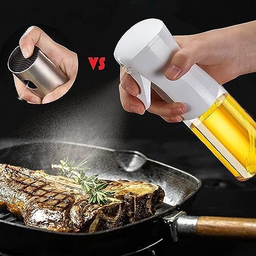 Orret Home Sprey Yağdanlık Cam Şişe Yağ Püskürtücü 225 ml Airfryer Kızartma Izgara Salata İçin Yağlık - Görsel 2