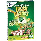 St Patricks Day Lucky Charms Cereal with Marshmallows, 10.5 OZ