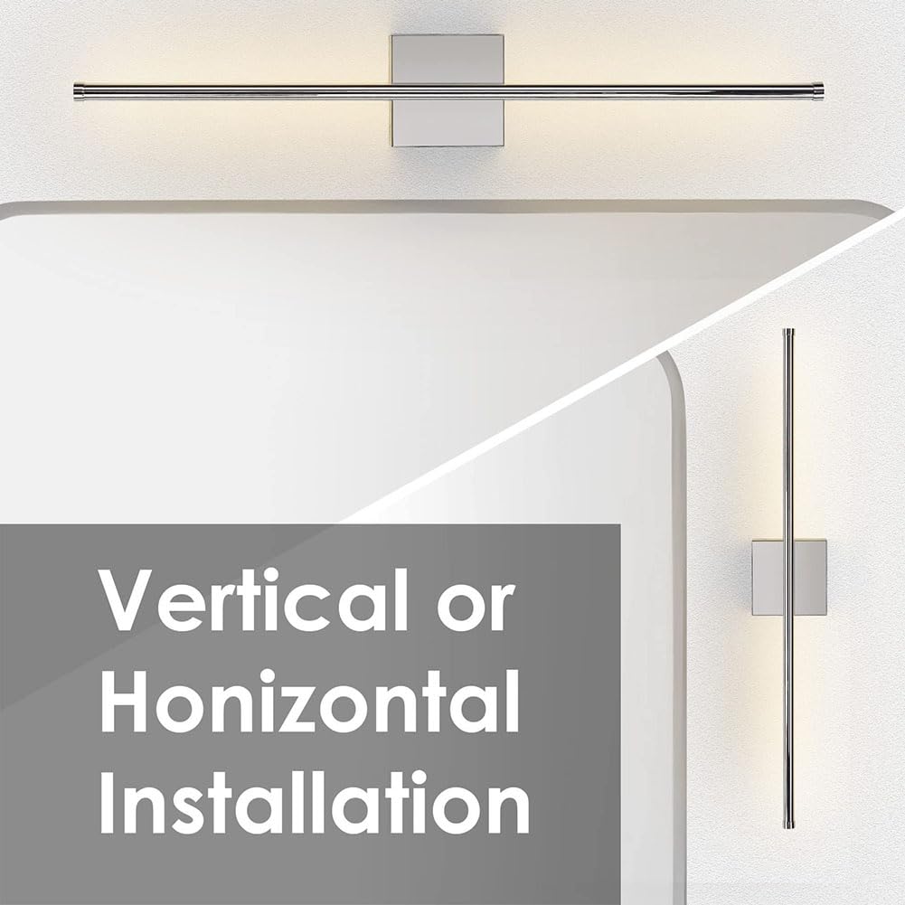 Lampada da Parete a LED Ricaricabile, Senza Fili con Telecomando, per Interni, dimmerabile, Lampada Lunga, Girevole, Specchio, Senza Alimentazione, Timer di Illuminazione, USB, lam