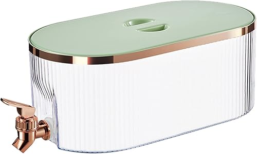 Algado Dispensador de bebidas con espita, dispensador de bebidas de 1.4 galones para nevera, elegante dispensador de bebidas de plástico para fiesta