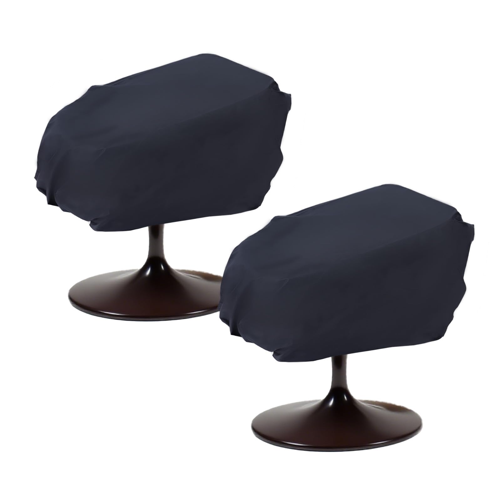 letsinstyle 2 Pack Boat Folding Seat Covers, W20 x D18 x H14 Waterproof Captain's Chair Cover, 210D Oxford Fabric Fishing Chair Protective Covers for All Weather