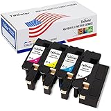 ToBeter Compatible Dell E525W High Yield Value Pack Toner Cartridges (1 Black, 1 Cyan, 1 Yellow, 1 Magenta)