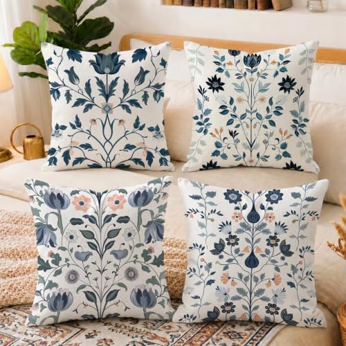 Housse de coussin 65x65cm double face nordique lin imperméable