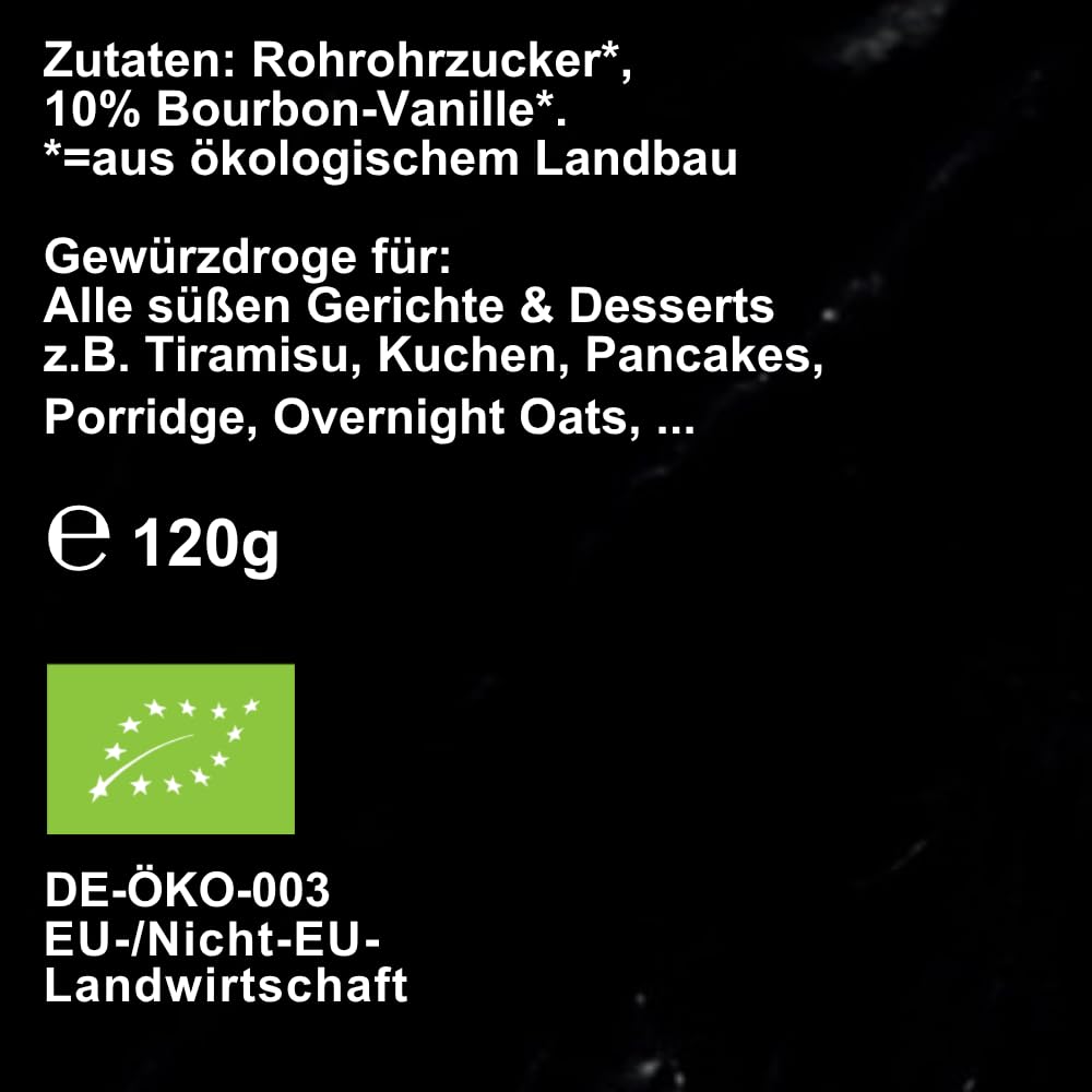 Spice Dealer Zucker Kartell Bio Vanillezucker 3x 190 g