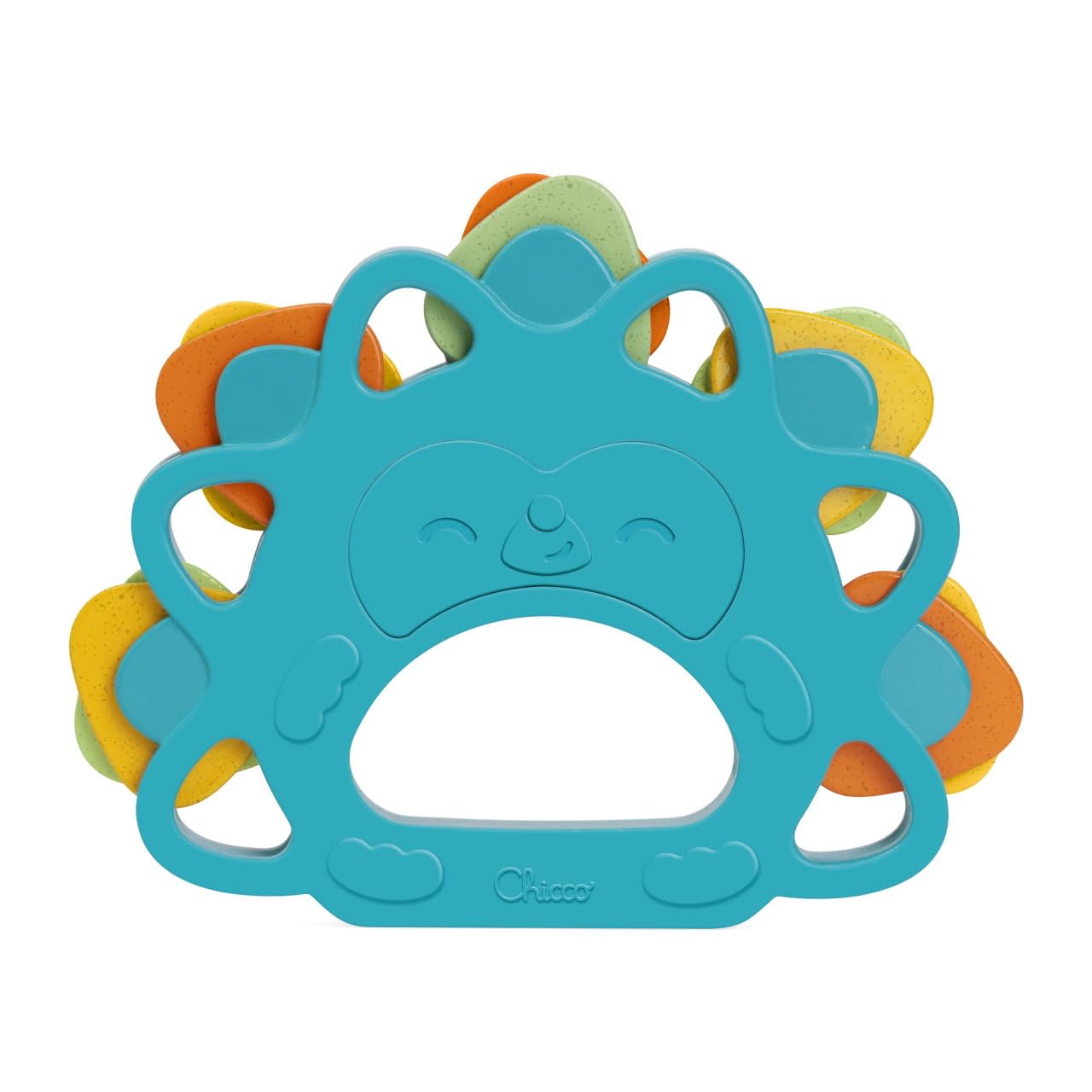Chicco Tambourine Rattle, Hedgehog Rattle, Lightweight and Easy to Grasp and Shake Toy, Helps Develop Manual Coordination and Hearing Abilities, 6-36 Months+