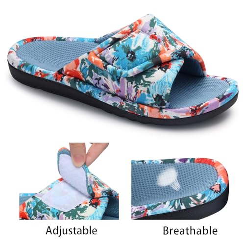 shevalues Women's Orthopedic Summer Slippers with Arch Support for Plantar Fasciitis