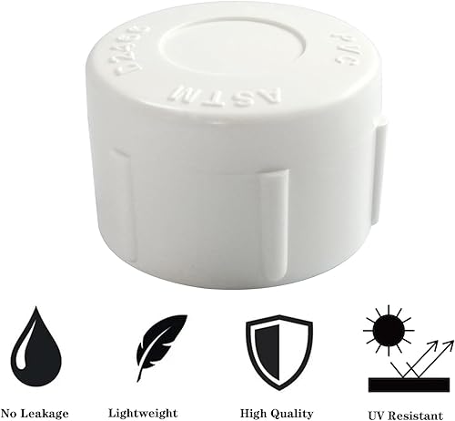 Miniatura 4 de Adaptador de tubo de PVC de 12 pulgada con tapón de rosca hembra, adaptador de tubo de acoplamiento, rosca NPT para tubería de alcantarillado