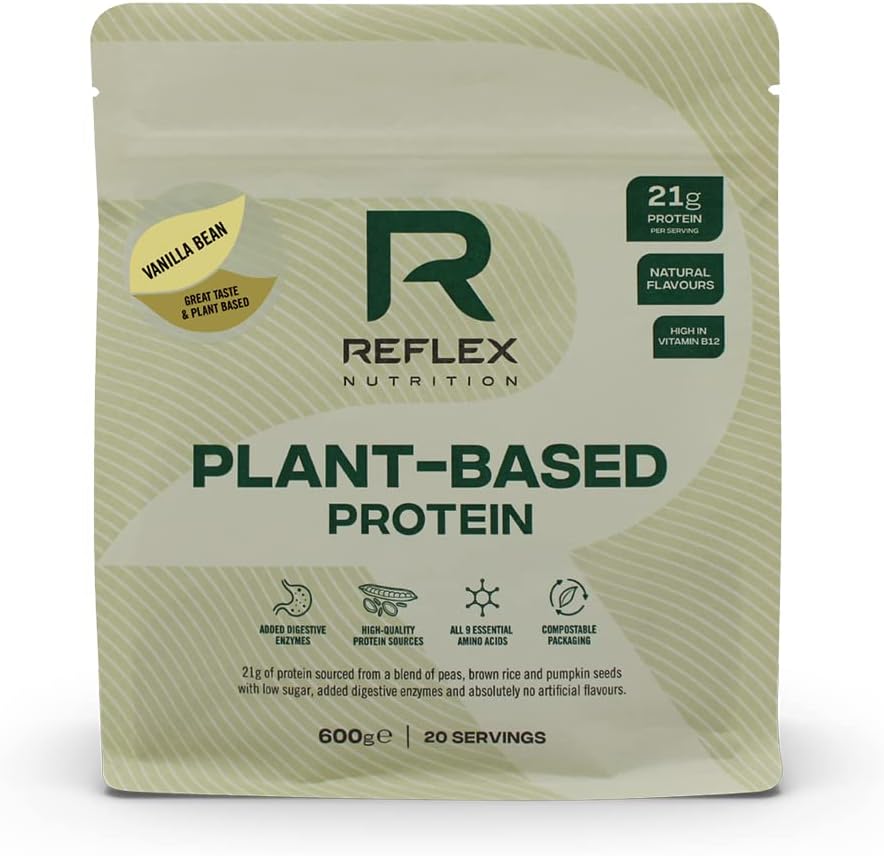 Reflex Nutrition Plant Based Vegan Protein with B12 Great Taste New