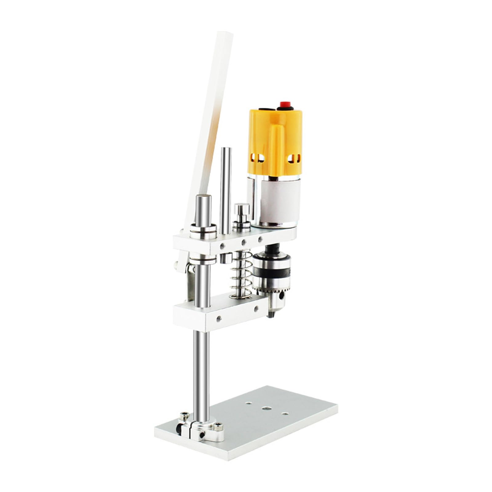 Mini Pressa per Trapano da Banco,Perforazione Desktop A 7 velocità, Altezza Regolabile,per Il Profilo della Piastra di Alluminio in Legno di Perforazione(Size:Chuck: J(0.3-4mm))