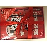 ディズニー ミッキーとミニーマウス "Kiss Me!" レッドジャーナル&クリックペンセット バレンタインデー