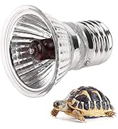 Haofy E27 Reptile Heating Bulb, UVA UVB Spectrum Full Sun Lamp Light Bronzer Heat Lamp for Reptil...