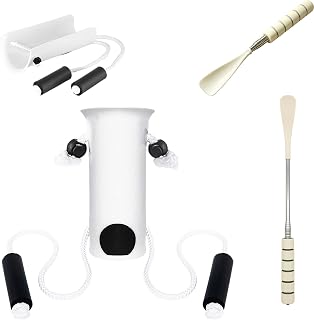 Sock Aid Kit No Bend with Retractable Shoehorn for Seniors Limited Mobility