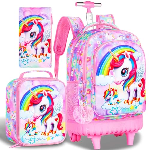 Unicornio Mochila Ruedas Enso Mochila Con Ruedas Unicorn Rosa