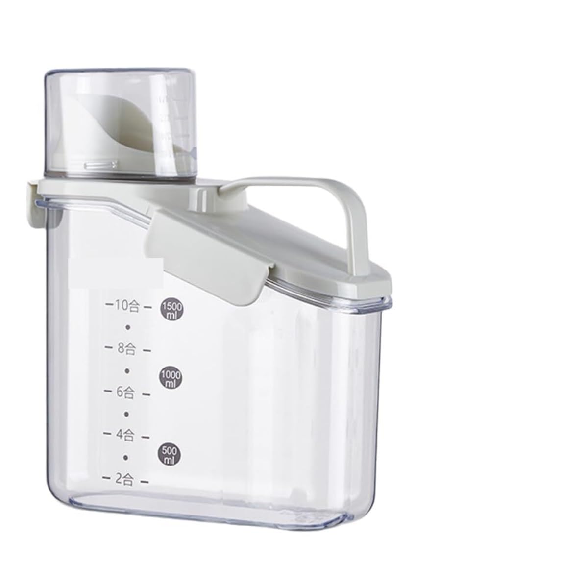 CVdrtyED Dry Food Cereal Dispenser Cereal Dispenser Dry Food Airtight Container Kitchen Storage Pantry Rice Container(White,1600ml)