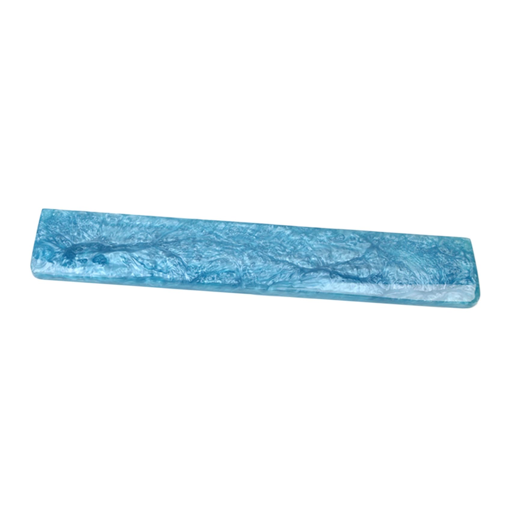 MAGICLULU Poggia Polsi per Tastiera Blu in Resina Epossidica, Supporto Elastico per Sollievo dal Dolore, Accessorio da Gaming per Scrivania