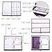 Kendal Leather Jewelry Box for Women- Elegant Velvet Purple Jewelery Storage Jewellery Organizer with Travel Case and Lock for Necklace Earrings Rings,Anniversary Birthday Gifts for Women Girls
