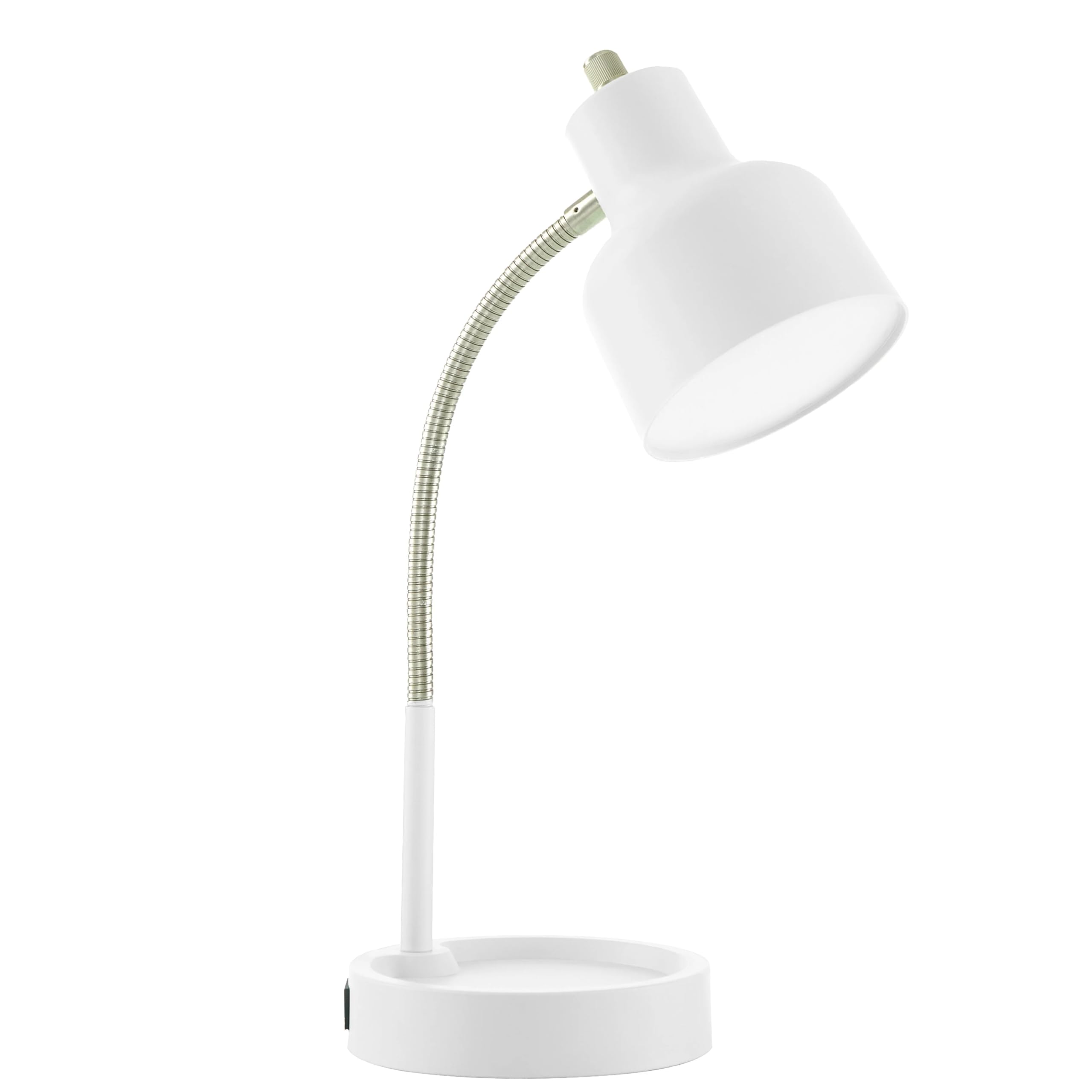 17" LED Adjustable Flexible Desk Lamp with Catch-All Base & 